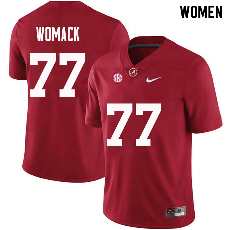Alabama Crimson Tide Women's Matt Womack #77 Crimson NCAA Nike Authentic Stitched College Football Jersey EJ16T02AL